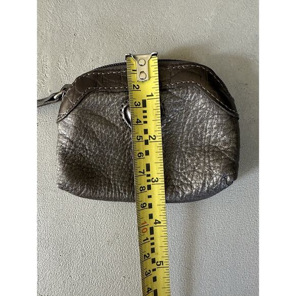 Brighton Heart Mini Coin Purse Pewter Leather - Picture 5 of 11